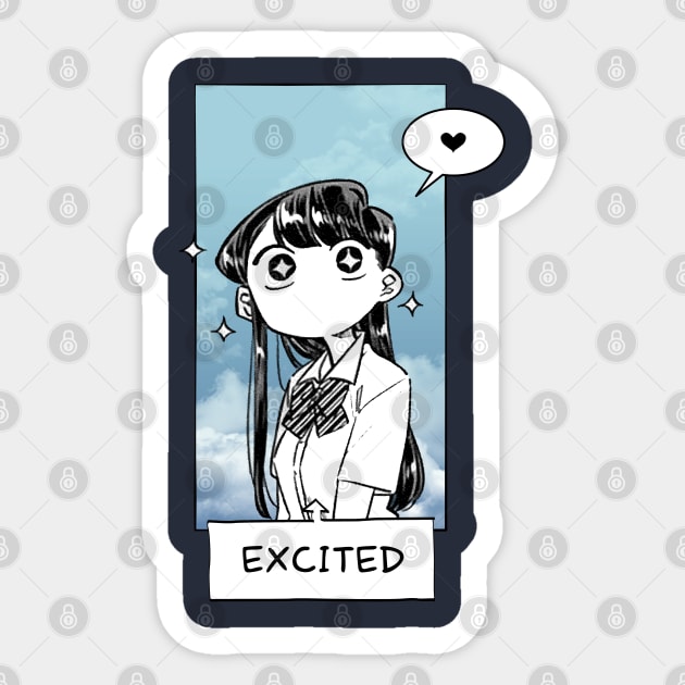 Komi Can't Communicate Sticker by SirTeealot